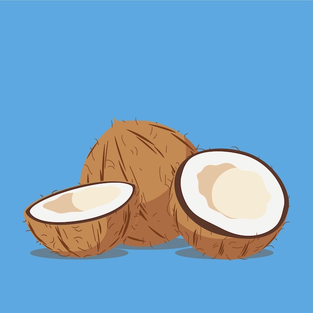 gráficos vectoriales ilustración vectorial icono logotipo fondo diseño azul cocos cortado fresco