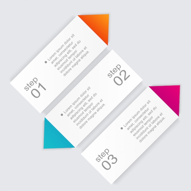 Gráficos vectoriales de información de colores para sus presentaciones de negocios.