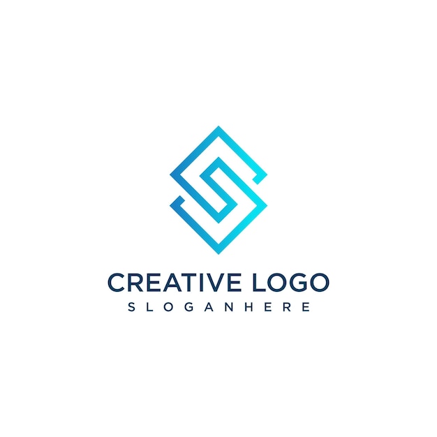 Vector gráficos vectoriales de plantilla de diseño de logotipo de letra s