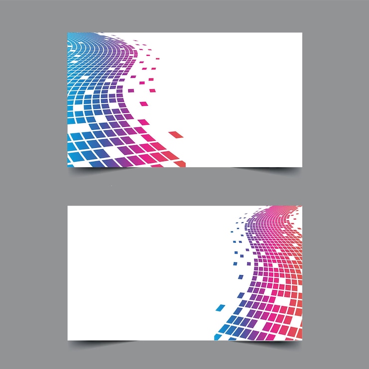 Vector gráficos vectoriales de una plantilla para diseño de tarjeta de visita aislado sobre fondo transparente