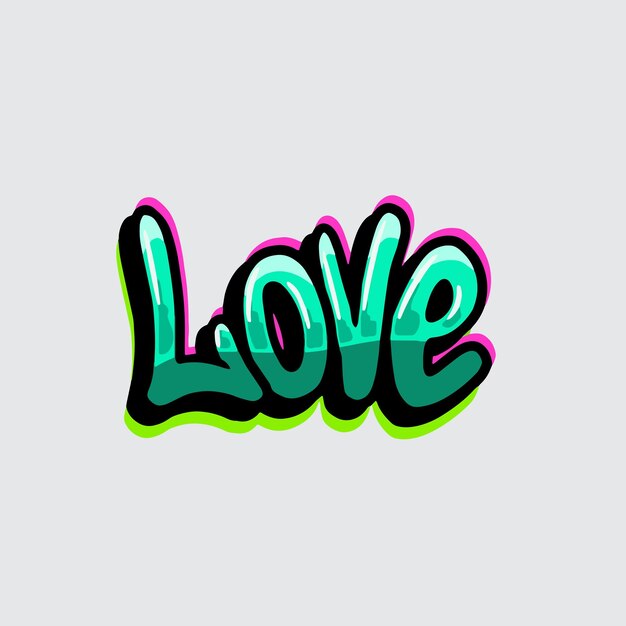 grafiti etiquetado vectorial letra palabra texto arte callejero