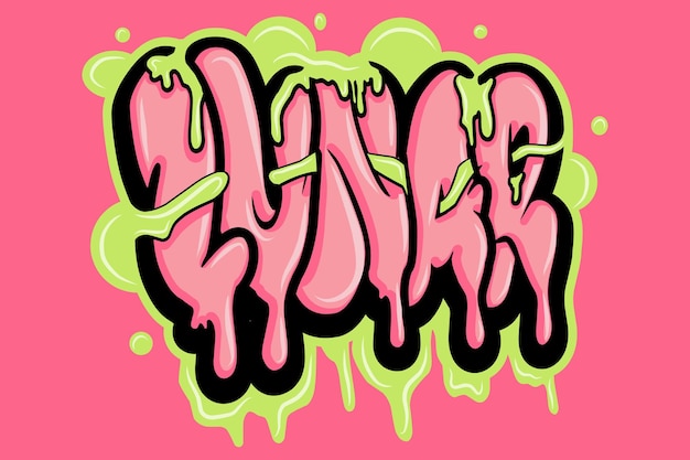 grafiti letras tipografía arte ilustración
