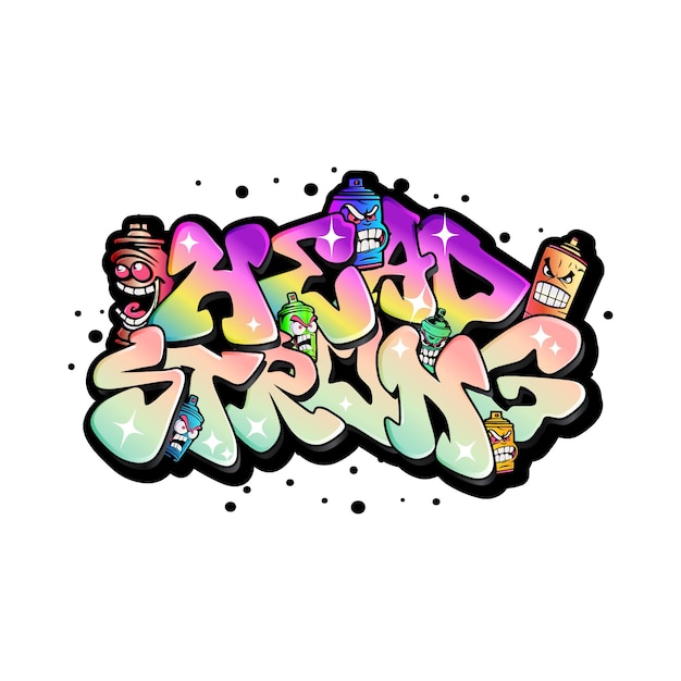 grafiti letras tipografía ilustración de arte