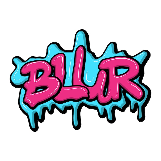 grafiti letras tipografía ilustración de arte