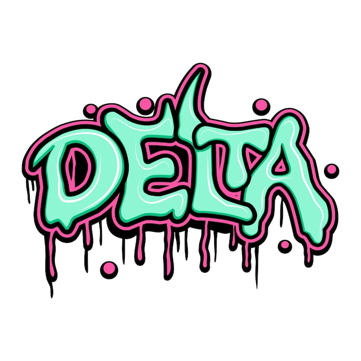 Vector grafiti letras tipografía ilustración de arte