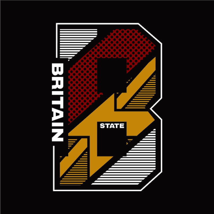 Vector gran bretaña estado inglaterra, diseño tipografía vector ilustración para imprimir
