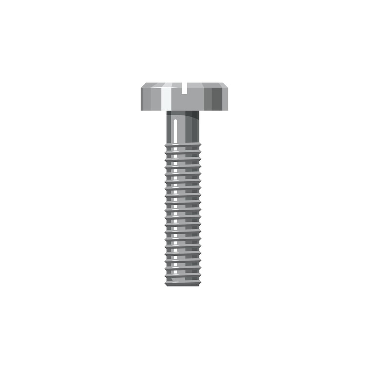 Vector gran componente de automatización aislado de perno de metal largo