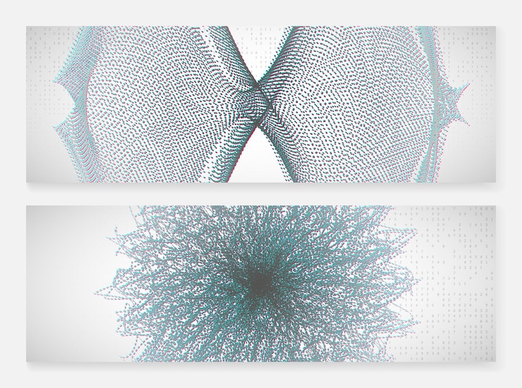 Vector gran concepto de datos. fondo abstracto de tecnología digital. inteligencia artificial y aprendizaje profundo. tech visual para plantilla de almacenamiento. telón de fondo del concepto de big data futurista.