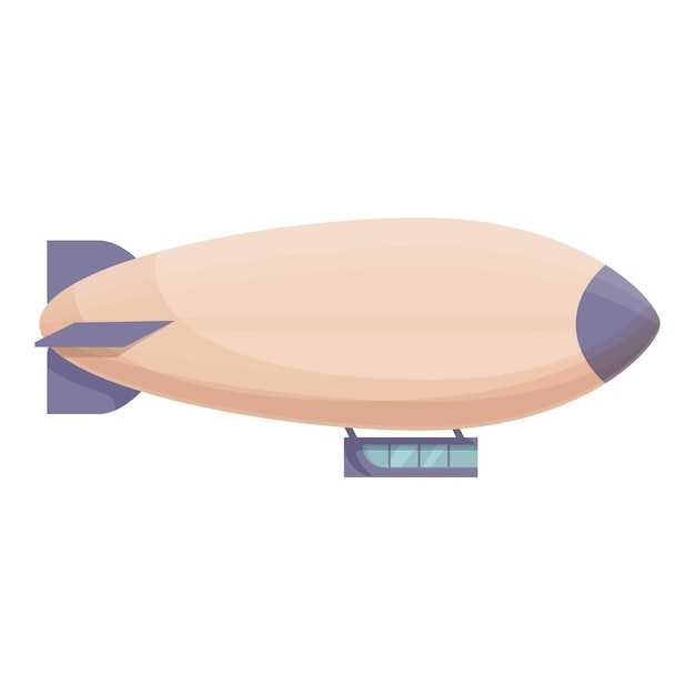 Gran dirigible zeppelin volando en el cielo con una pancarta publicitaria de helio