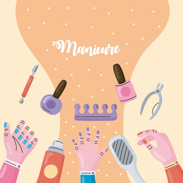 Gran diseño de manicura