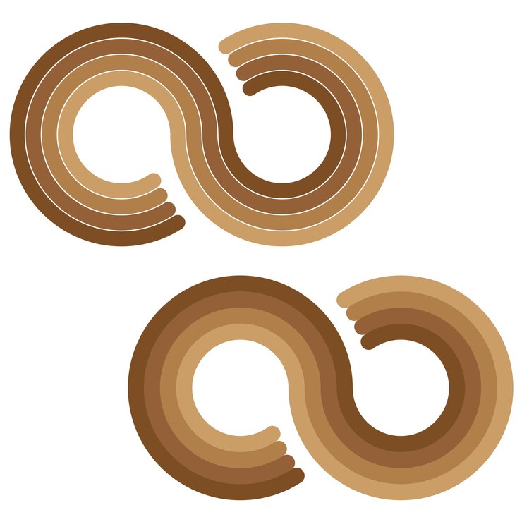 Vector gran diseño de ochos de rayas para cualquier propósito concepto de color fuente moderna número 8