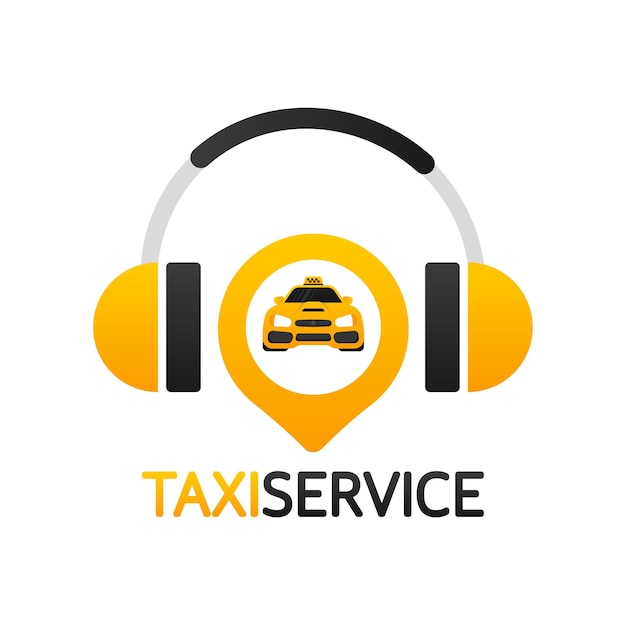 Gran diseño de servicio de taxi para cualquier propósito concepto de logotipo de la aplicación banner de tarjeta de plantilla de diseño de folleto