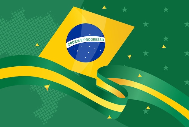 Gran fondo para el evento del día de la independencia de brasiljpg