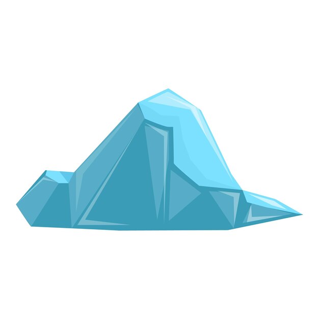 Gran iceberg flotando en el océano concepto de calentamiento global