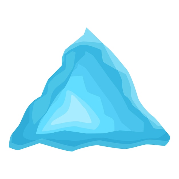 Un gran iceberg flotante de agua congelada símbolo del calentamiento global