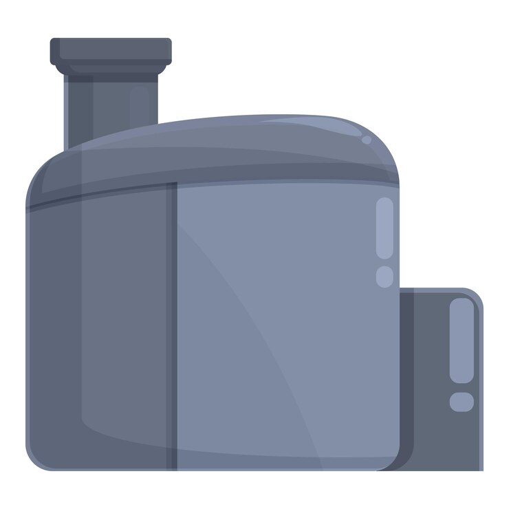 Vector el gran icono del exprimidor moderno del vector de dibujos animados mezcla fruta procesador de vitaminas frescas