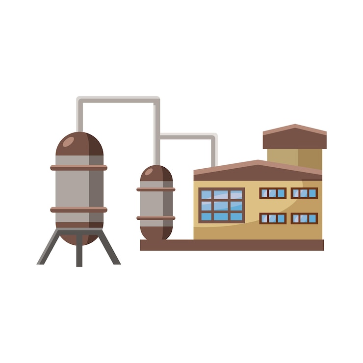 Vector gran icono de planta en estilo de dibujos animados aislado en fondo blanco símbolo de producción