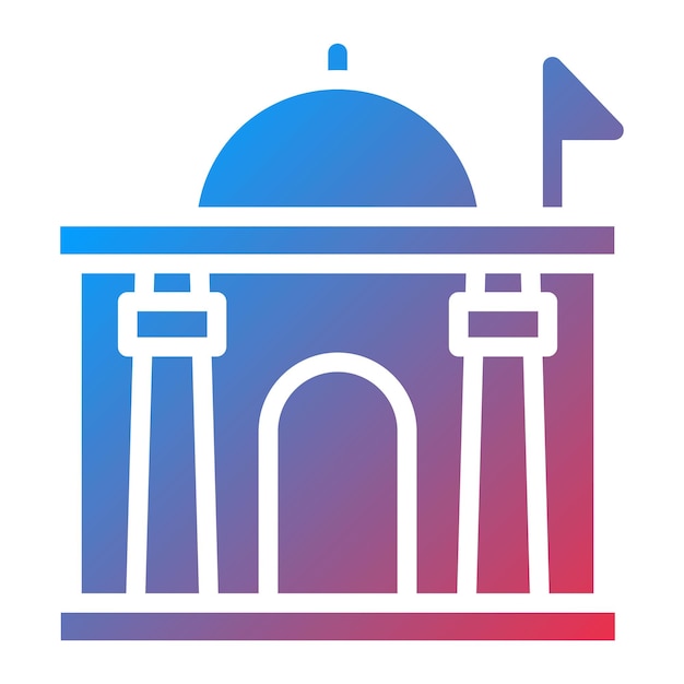 Gran imagen vectorial de icono del gobierno Se puede utilizar para la política