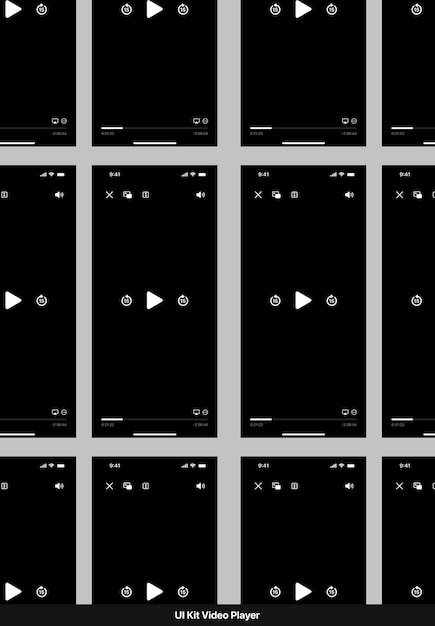 Gran kit de UI mejorado para aplicaciones móviles de diseño web con los diferentes botones diagramas gráficos