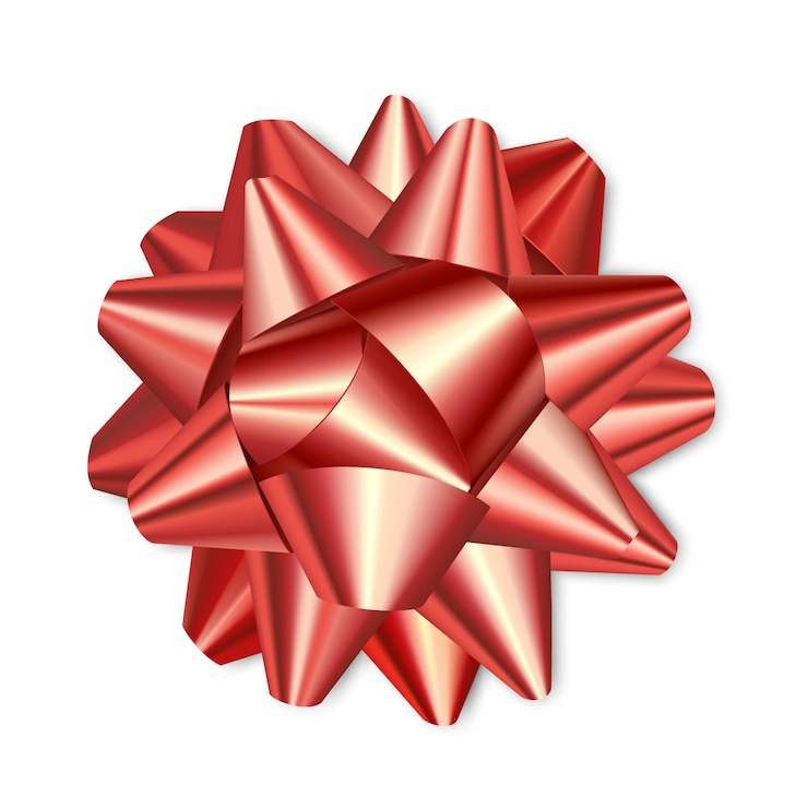 Vector gran lazo rojo