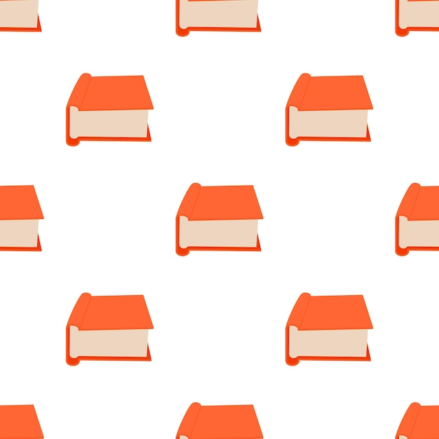 Gran libro rojo cerrado patrón textura de fondo sin costuras repetición papel tapiz vector geométrico