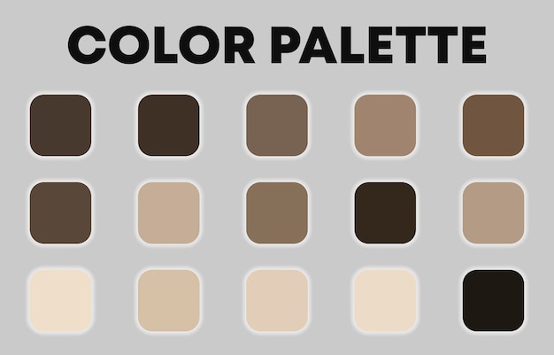 Gran paleta de colores de la temporada 2023. ilustración vectorial