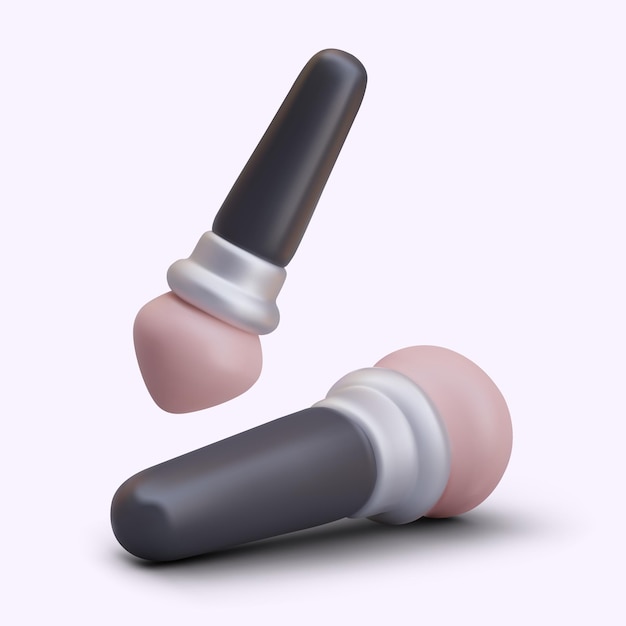 Gran pincel de maquillaje redondo Imagen para tienda en línea de cosméticos y accesorios