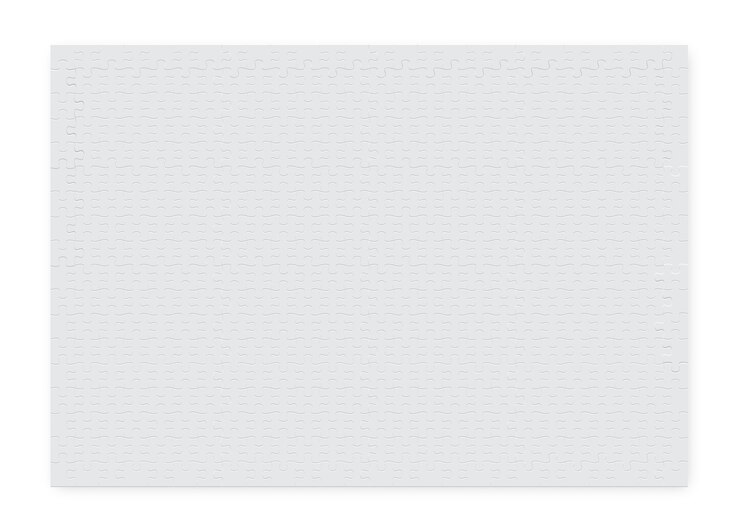 Vector gran puzzle rectangular de piezas de color blanco