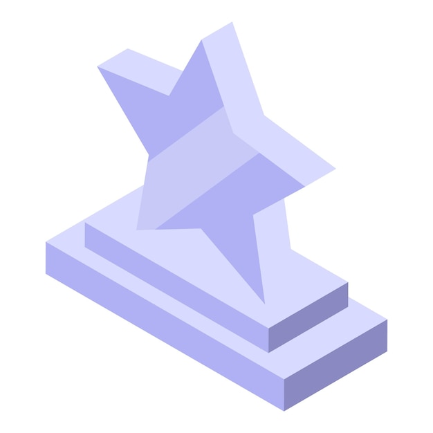 Gran trofeo de la estrella de pie en el podio para el mejor premio