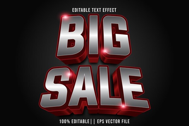 Gran venta Efecto de texto editable Estilo de gradiente 3D