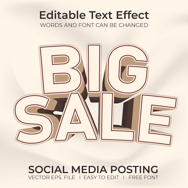Gran venta Efecto de texto editable