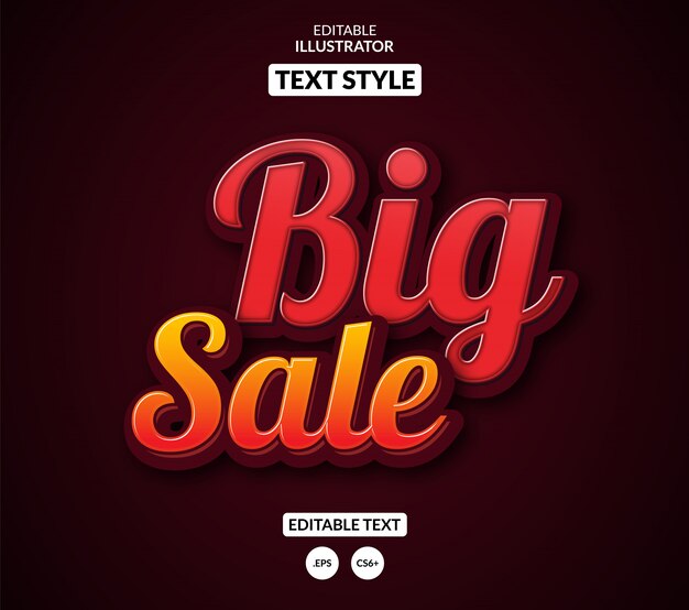 Gran venta Efecto de texto editable