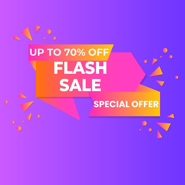 Gran venta con fondo de gradiente abstracto hasta un 50% de descuento plantilla de banner de diseño de promoción de descuento