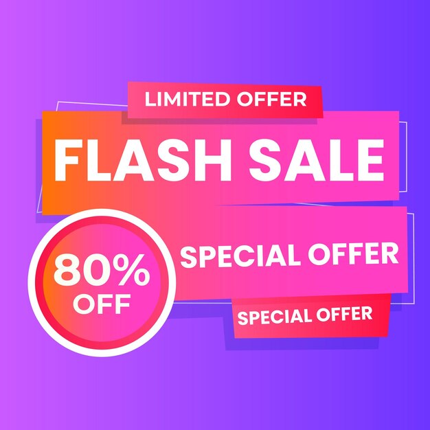 Gran venta con fondo de gradiente abstracto hasta un 50% de descuento plantilla de banner de diseño de promoción de descuento
