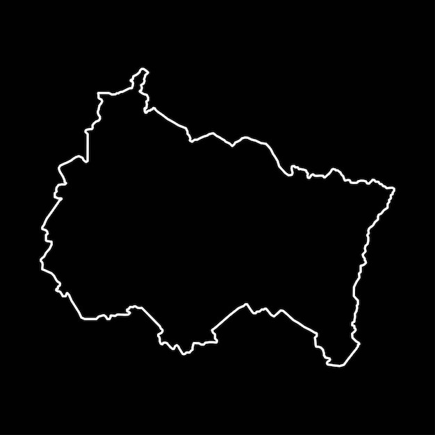 Grand est mapa región de francia ilustración vectorial