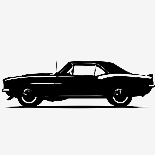 Grandes siluetas de automóviles de tejas de fondo blanco
