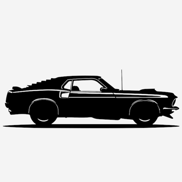 Grandes siluetas de automóviles de tejas de fondo blanco