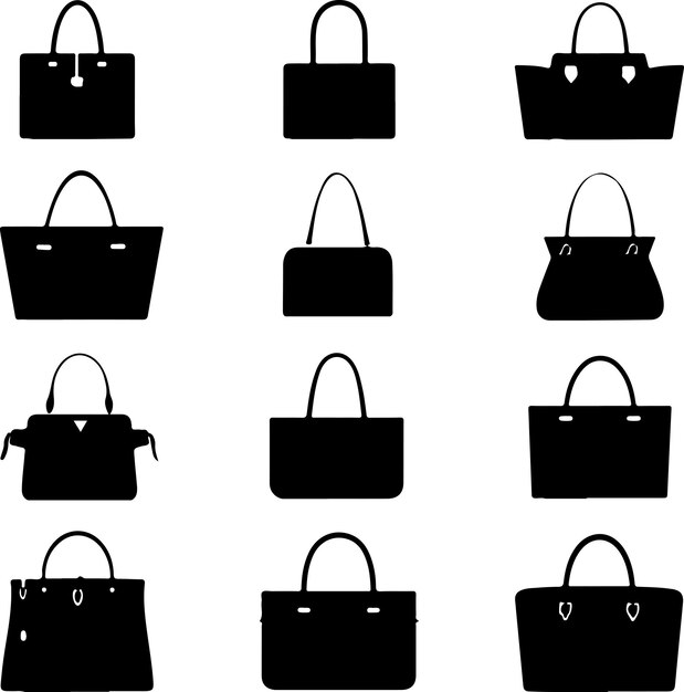 Unas grandes siluetas de bolsos de mano