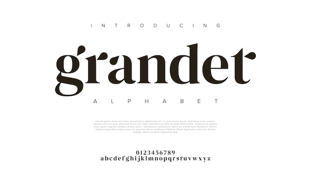 Grandet creativo moderno alfabeto urbano fuente Digital abstracto musulmán futurista moda deporte mínimo