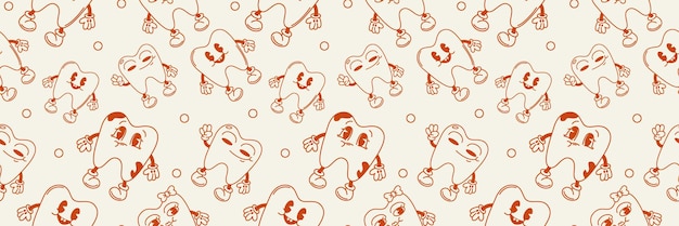 Grange personajes de dibujos animados dientes concepto de diente