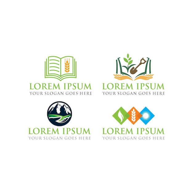 Granja logo agricultura logo vector