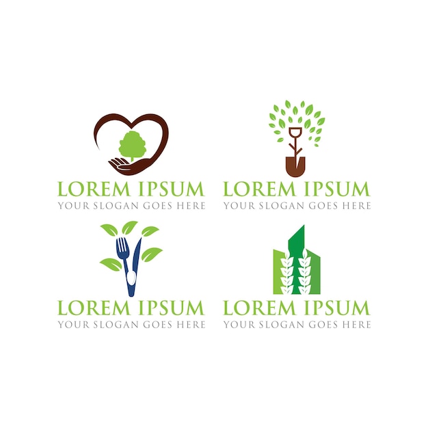 Granja logo agricultura logo vector