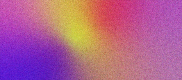 Grano ruidoso amarillo rojo naranja y púrpura gradiente de color fondo de textura abstracta