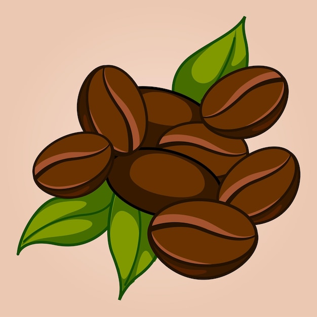 granos de café vectoriales