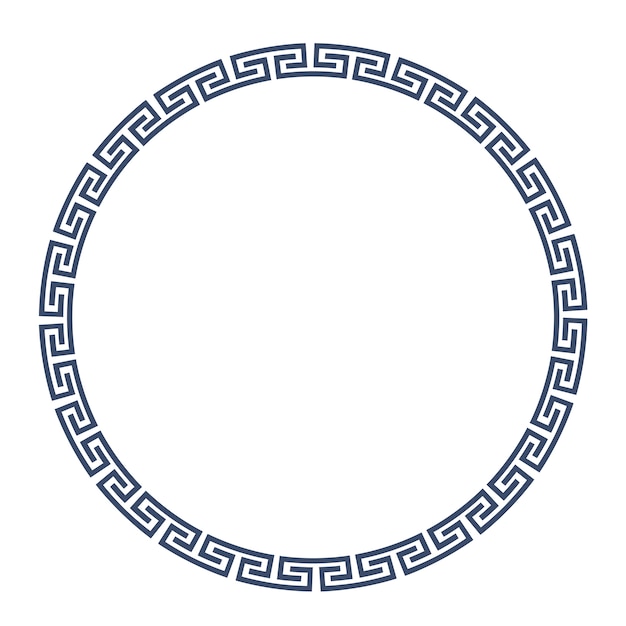Greeke marco redondo para diseño.