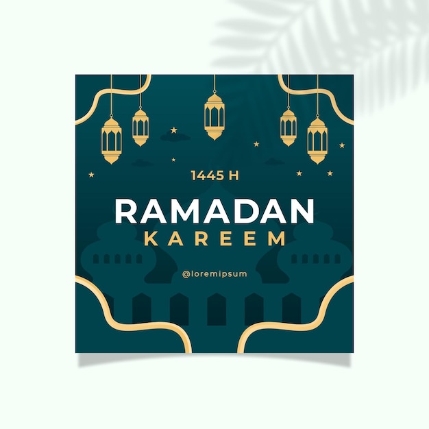 Green Modern Ramadan Kareem Media Social Post (publicación social de los medios de comunicación de Green Modern Ramadan) fue publicada por la red social de Kareem.