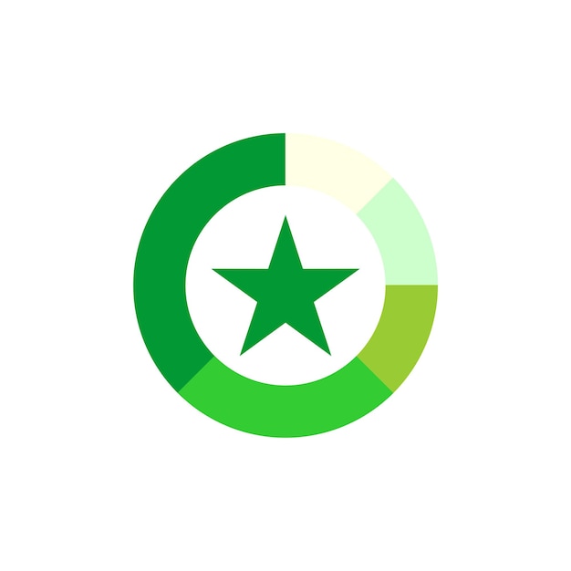 Vector green star loading system para empresa de seguridad y defensa