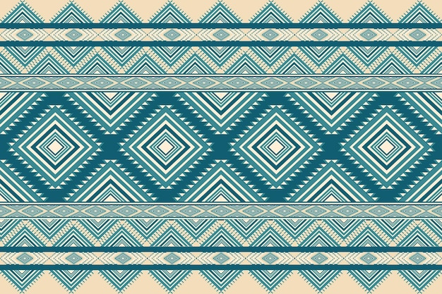 Green Vintage Patrones étnicos bordado de fondo Ikat