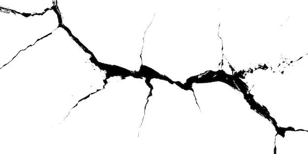Las grietas profundas se entrelazan a través de una superficie blanca cruda creando un tapiz abstracto que muestra el
