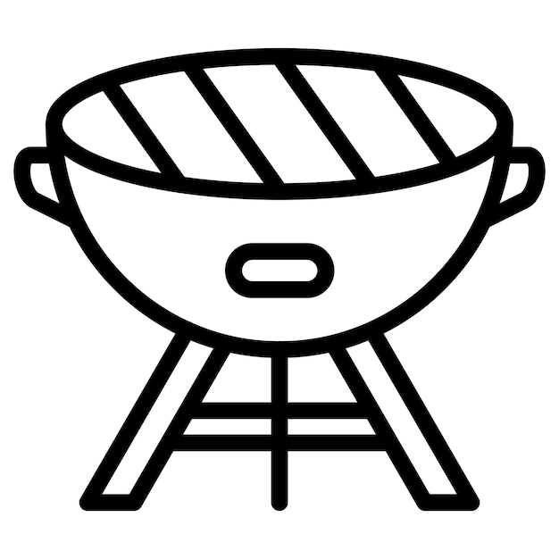 Grill de barbacoa estilo icono
